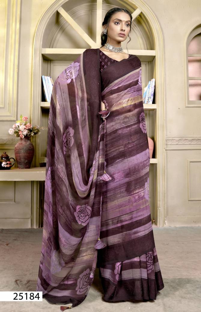 Ihana By Vallabhi Daily Wear Printed Georgette Sarees Wholesale Shop In Surat